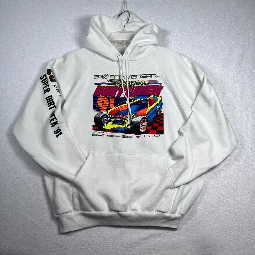 Vintage 90's Super Dirt Week Syracuse‎ New York Hoodie 1991 20th Anniversary XL